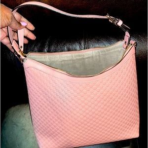 Gucci Ophidia Pink Leather GG Shoulder Bag